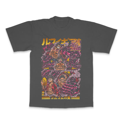 Anime Character Battle Scene Graphic T-shirt