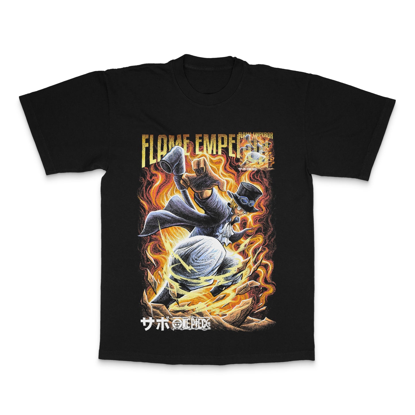 Flame Emperor One Piece Graphic T-Shirt