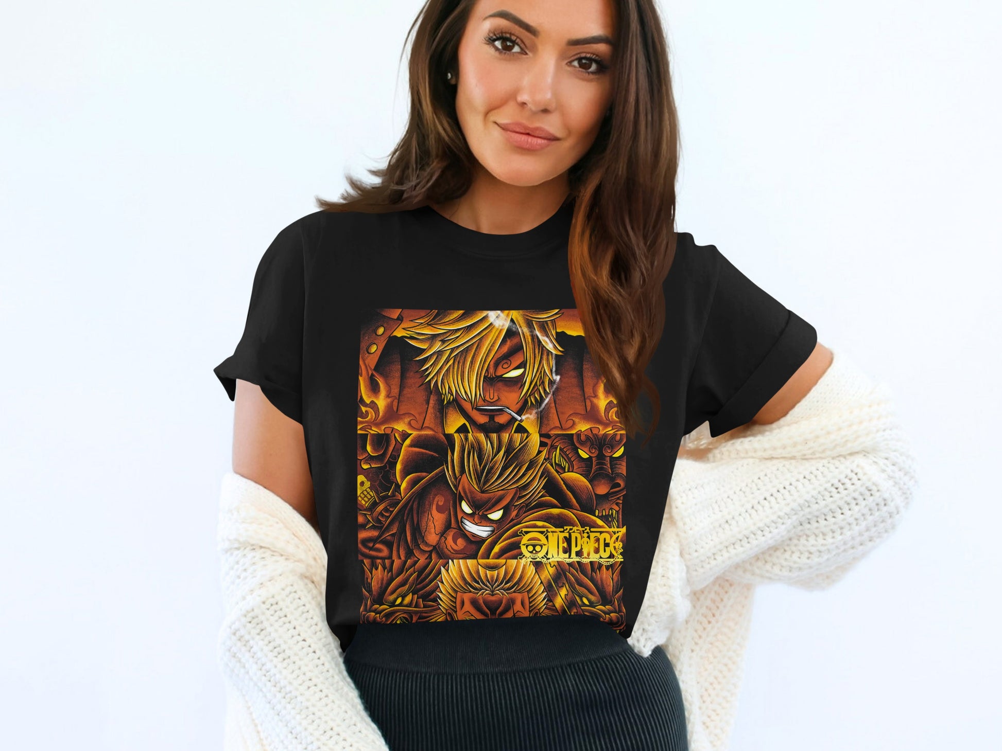 One Piece Anime Graphic T-Shirt with Unique Character Design