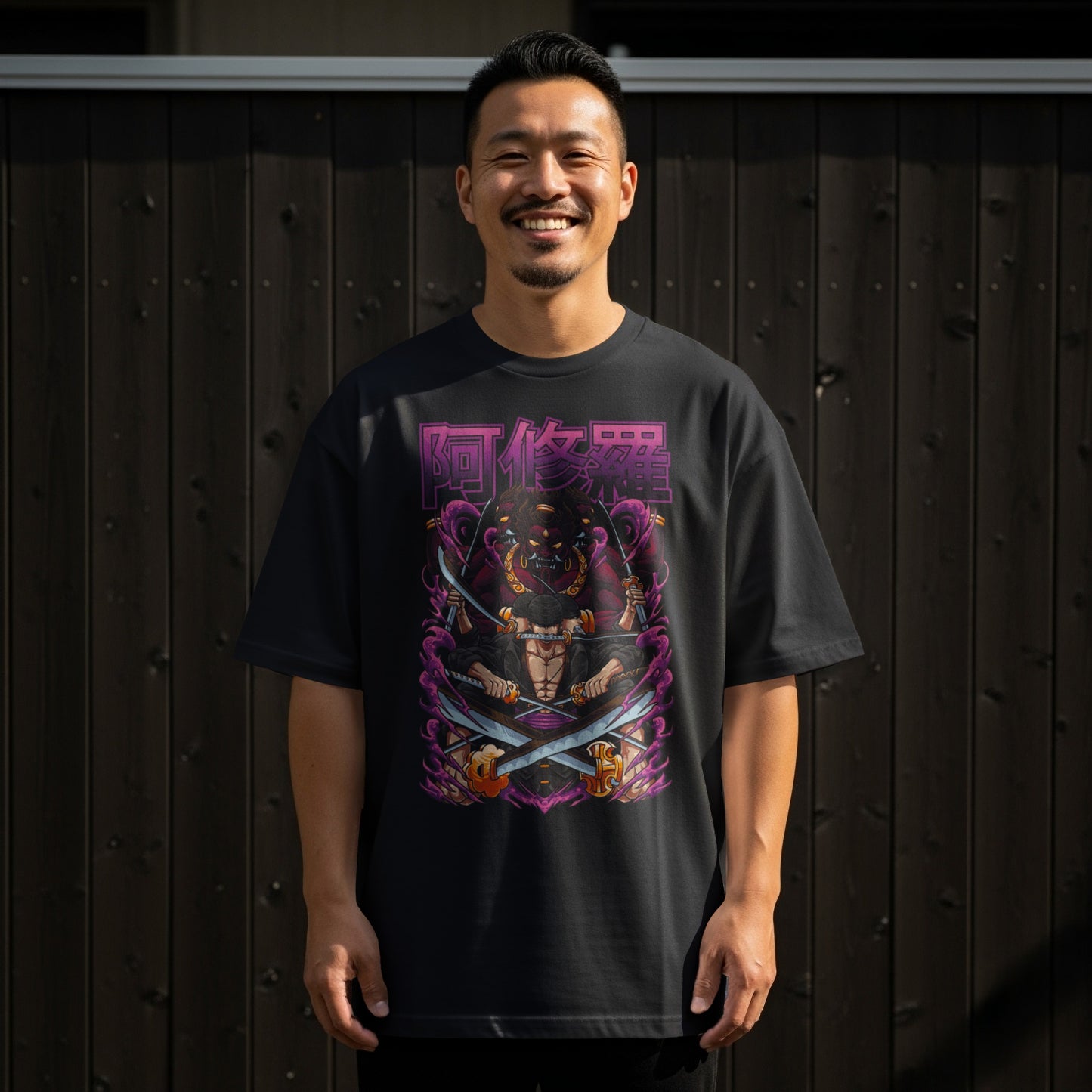 Bold Samurai Warrior Graphic Design T-shirt
