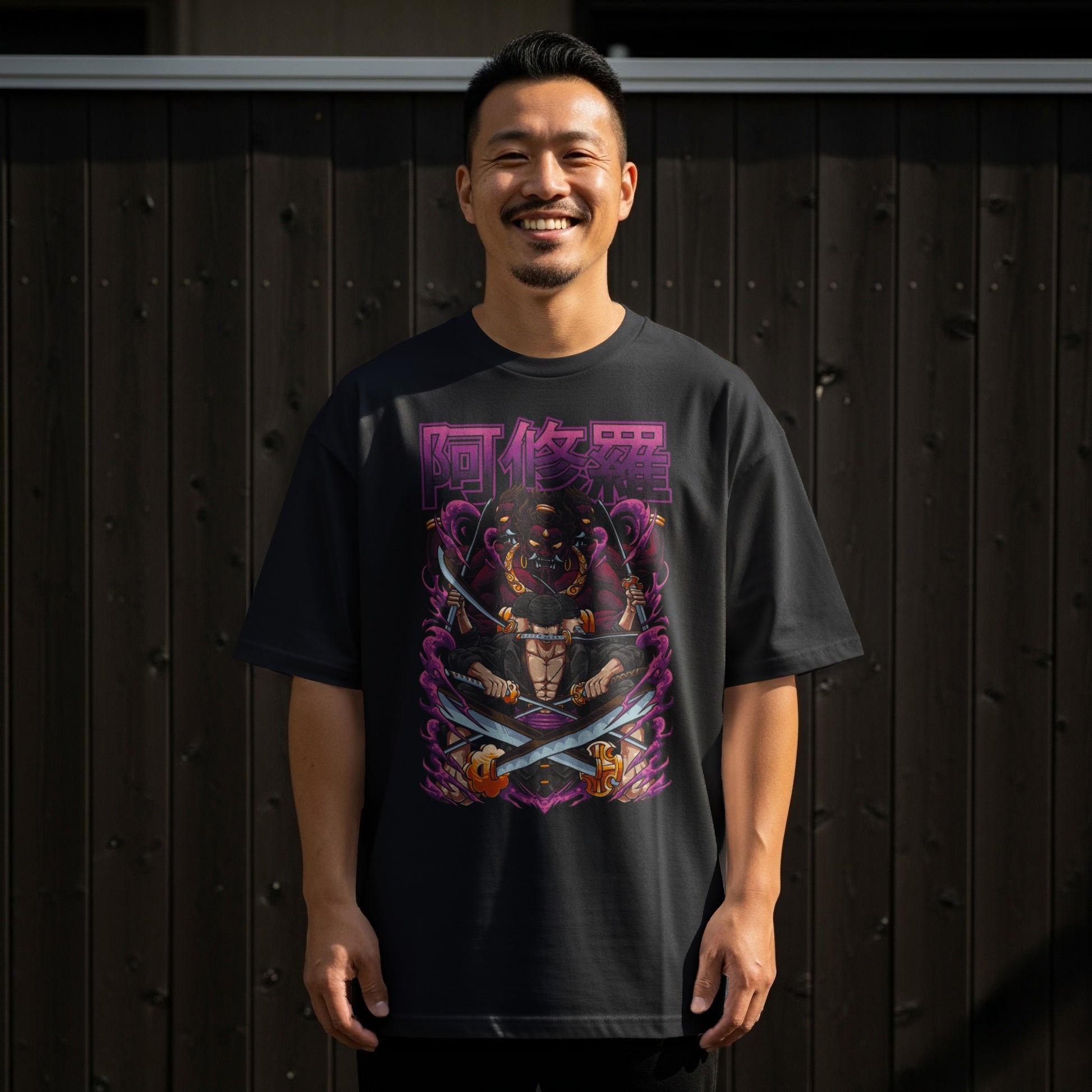 Bold Samurai Warrior Graphic Design T-shirt